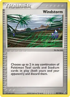 Windstorm Pokemon card from Crystal Guardians