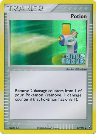 Potion Reverse Holo Pokemon card from Crystal Guardians