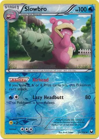 Slowbro Reverse Holo Pokemon card from Dark Explorers