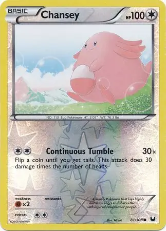 Chansey Reverse Holo