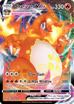 Charizard VMAX Pokemon card from Darkness Ablaze