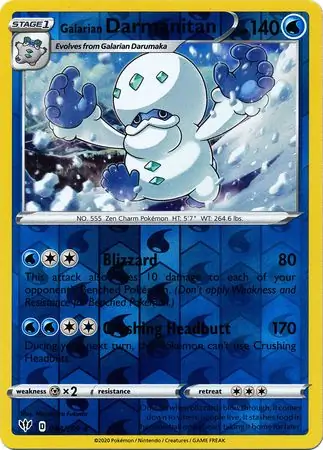 Galarian Darmanitan (44) Reverse Holo