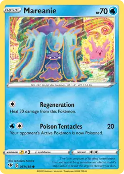 Mareanie Pokemon card from Darkness Ablaze
