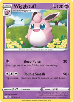 Wigglytuff Pokemon card from Darkness Ablaze
