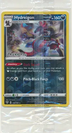 Hydreigon Reverse Holo Pokemon card from Darkness Ablaze