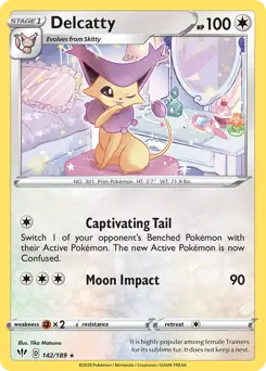 Delcatty Pokemon card from Darkness Ablaze