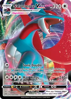 Salamence VMAX Pokemon card from Darkness Ablaze