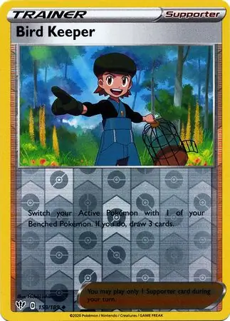 Bird Keeper Reverse Holo Pokemon card from Darkness Ablaze