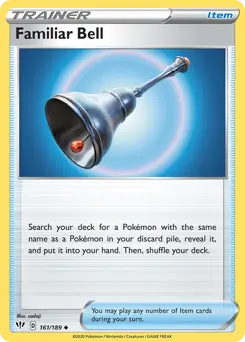 Familiar Bell Pokemon card from Darkness Ablaze