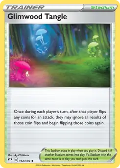 Glimwood Tangle Pokemon card from Darkness Ablaze