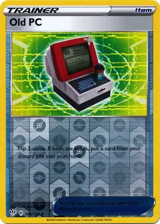 Old PC Reverse Holo Pokemon card from Darkness Ablaze