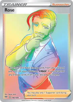 Rose Secret Pokemon card from Darkness Ablaze