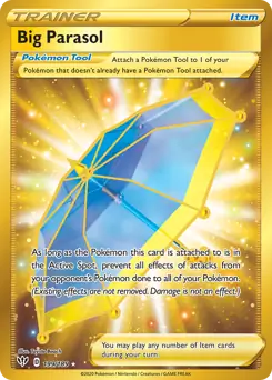 Big Parasol Secret Pokemon card from Darkness Ablaze