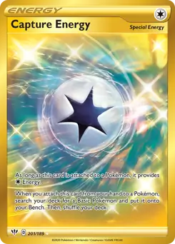 Capture Energy Secret Pokemon card from Darkness Ablaze