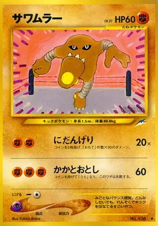 Hitmonlee Pokemon card from Darkness, and to Light...