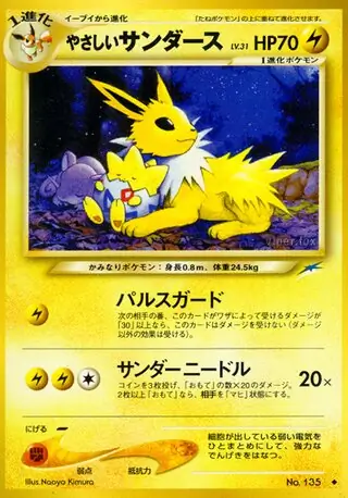 Light Jolteon Pokemon card from Darkness, and to Light...