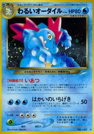 Dark Feraligatr Pokemon card from Darkness, and to Light...