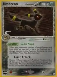 Umbreon Reverse Holo Pokemon card from Delta Species