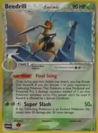 Beedrill Reverse Holo Pokemon card from Delta Species