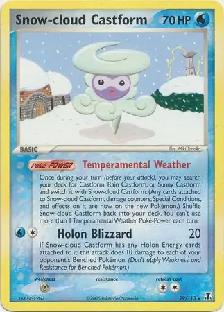 Snow-cloud Castform Reverse Holo