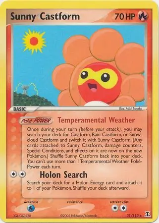 Sunny Castform Reverse Holo