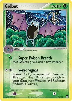 Golbat Pokemon card from Delta Species