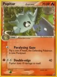 Pupitar Reverse Holo Pokemon card from Delta Species