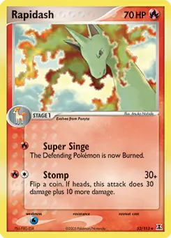 Rapidash Pokemon card from Delta Species