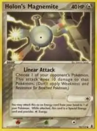 Holon's Magnemite Reverse Holo Pokemon card from Delta Species