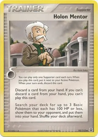 Holon Mentor Reverse Holo Pokemon card from Delta Species