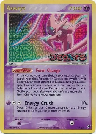 Deoxys Reverse Holo Pokemon card from Deoxys