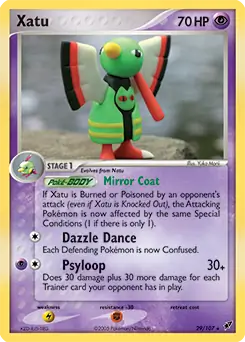 Xatu Pokemon card from Deoxys