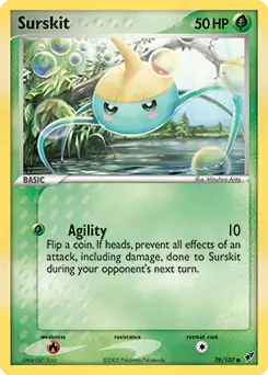 Surskit Pokemon card from Deoxys