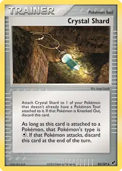 Crystal Shard Pokemon card from Deoxys