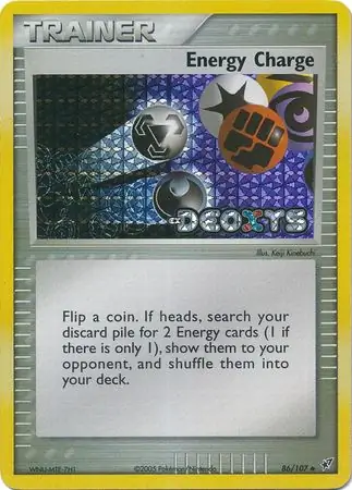 Energy Charge Reverse Holo Pokemon card from Deoxys