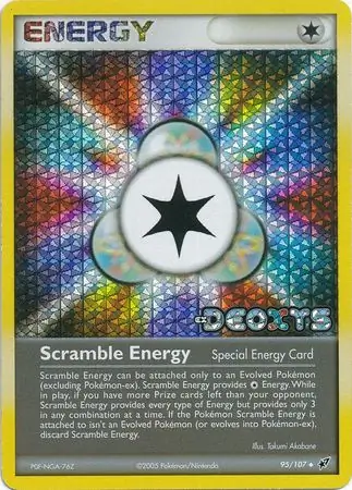 Scramble Energy Reverse Holo Pokemon card from Deoxys