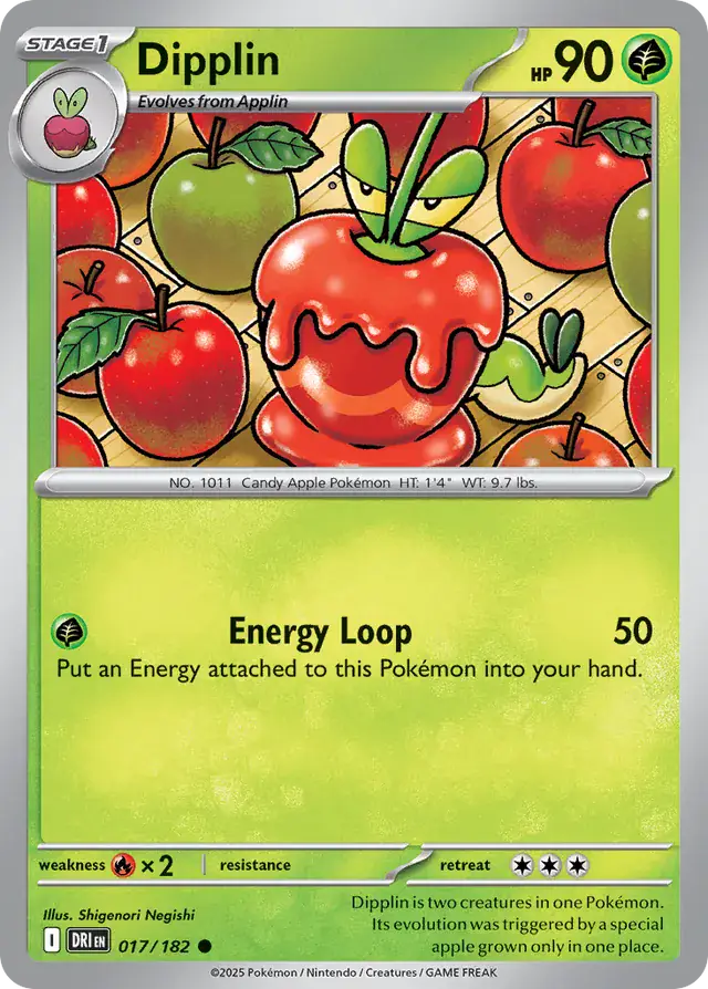Dipplin Pokemon card from Destined Rivals