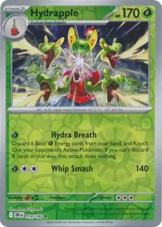Hydrapple Reverse Holo Pokemon card from Destined Rivals