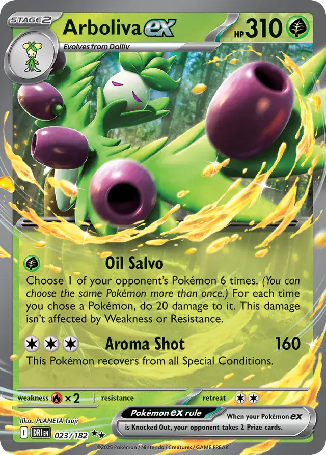 Arboliva Pokemon card from Destined Rivals