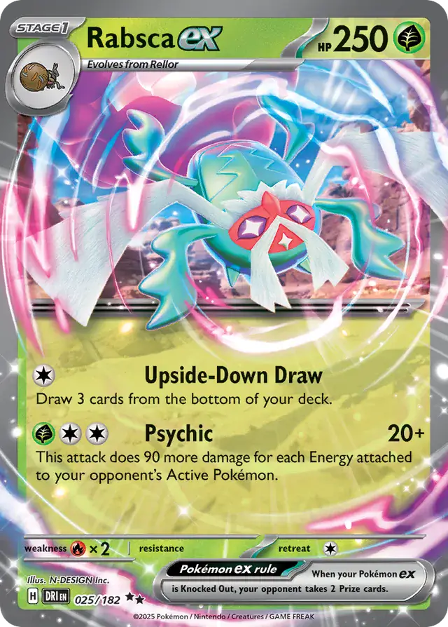 Rabsca Pokemon card from Destined Rivals