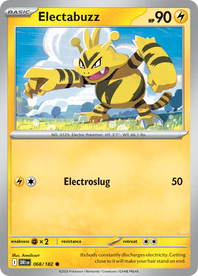 Electabuzz Pokemon card from Destined Rivals