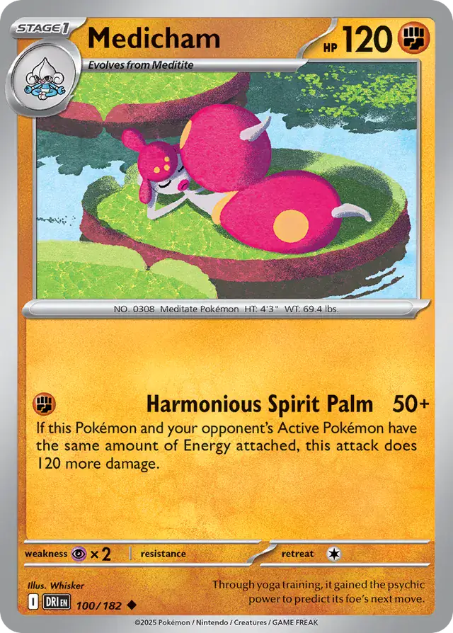 Medicham Pokemon card from Destined Rivals