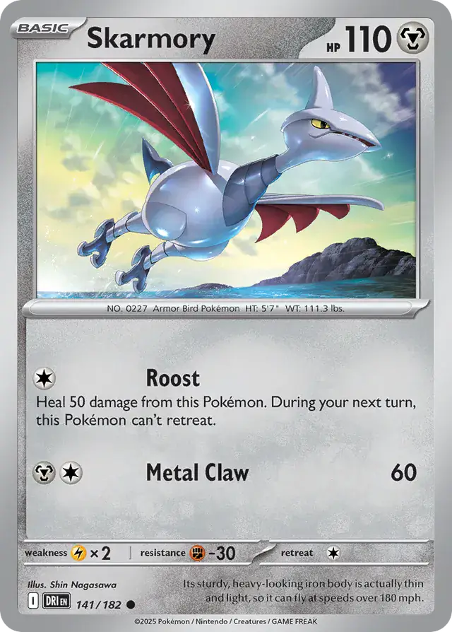 Skarmory Pokemon card from Destined Rivals
