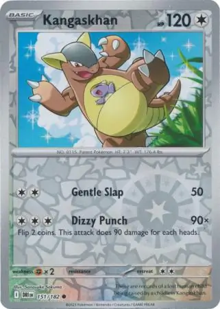 Kangaskhan Reverse Holo Pokemon card from Destined Rivals