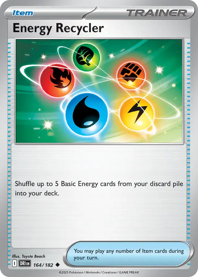 Energy Recycler Pokemon card from Destined Rivals