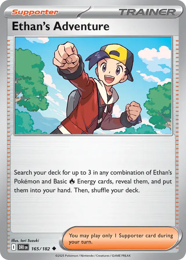 Ethan's Adventure Pokemon card from Destined Rivals