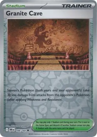 Granite Cave Reverse Holo Pokemon card from Destined Rivals