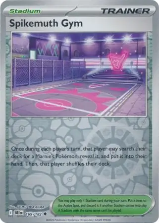 Spikemuth Gym Reverse Holo Pokemon card from Destined Rivals