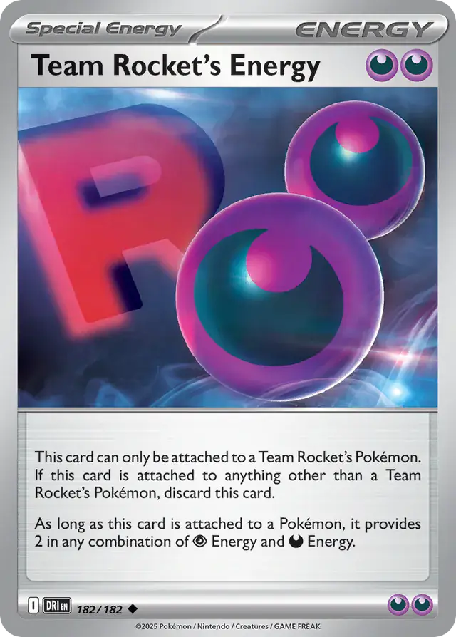 Team Rocket's Energy Pokemon card from Destined Rivals