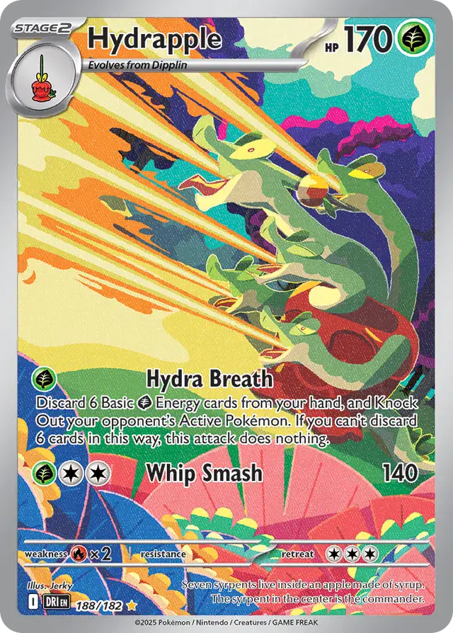 Hydrapple Pokemon card from Destined Rivals